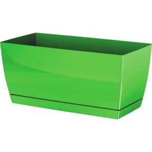 Jardinera de plastico coubi case p en color verde oliva 39 x 19 x 18,2 cm