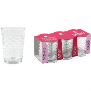 SET 6 VASOS AGUA 205CC SEDEF - Imagen 2