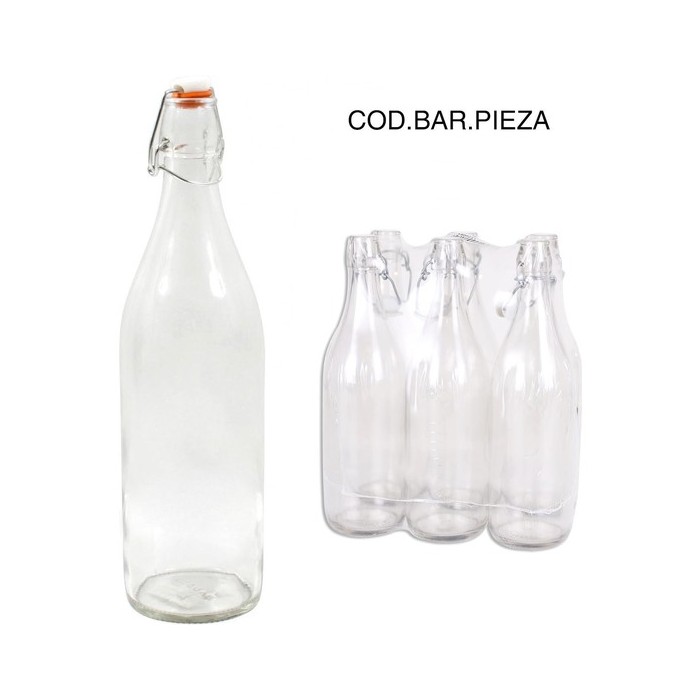 Botella cristal para agua Hydrosommelier 1 L, botella agua cristal