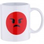 MUG 33CL GRES ANGRY WHITE EMOTICON - Imagen 1