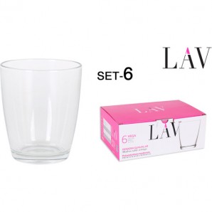 SET 6 VASOS 340CC VEGA - Imagen 1