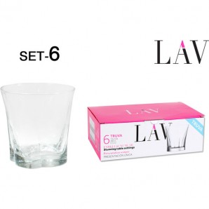 SET 6 VASOS AGUA 280CC TRUVA - Imagen 2