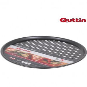 MOLDE HORNO PIZZA 33,5X1CM DARK GRE QUTTIN - Imagen 1