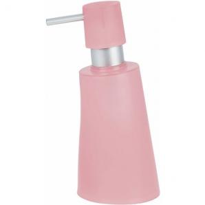 Dispensador de jabón spirella colección move color rosa efecto helado