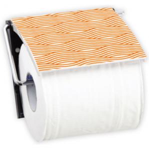 Portarollos papel higiénico wave naranja - msv.