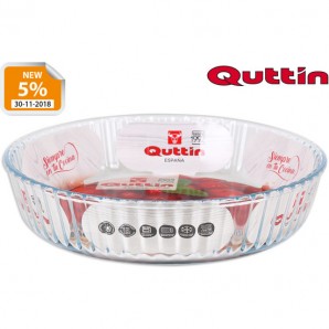 MOLDE TARTA VIDRIO 26CM QUTTIN - Imagen 1