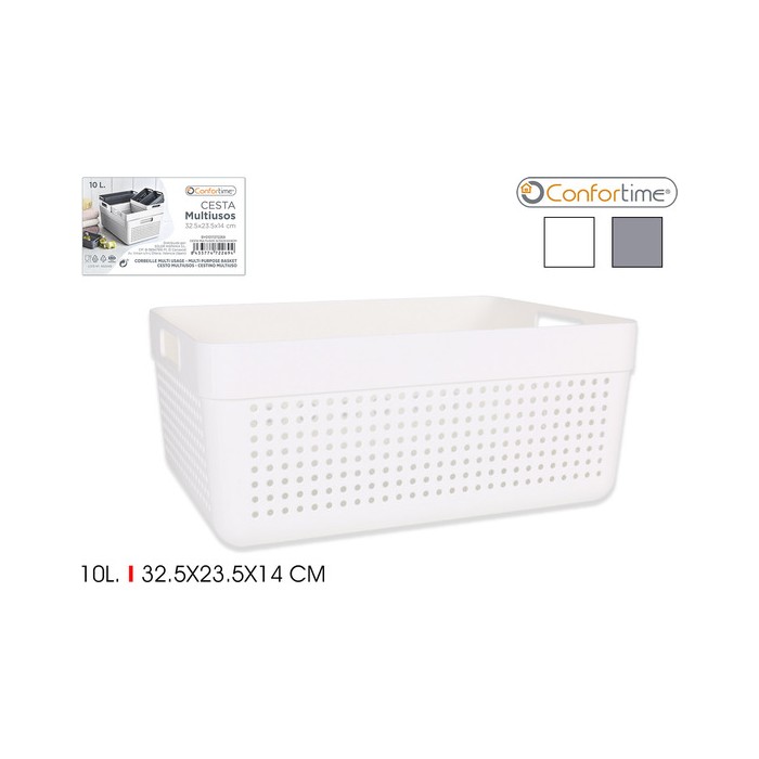 CESTA MULTIUSOS 32.5X23.5X14CM CONFORTIME - Imagen 1