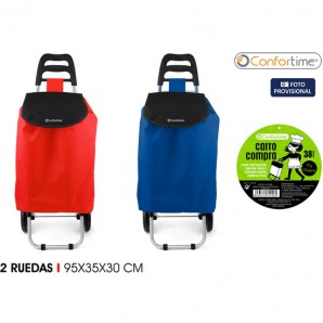 CARRO COMPRA 95X35X30CM COLOR SURTIDO - CONFORTIME - Imagen 1