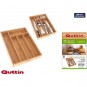 ORGANIZADOR CUBIERTOS BAMBU 34X26X5CM QUTTIN - Imagen 1