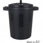 CUBO BASURA CON TAPA 25L NEGRO - Imagen 1