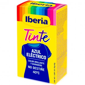 IBERIA TINTE PARA ROPA - AZUL ELECTRICO - Imagen 1