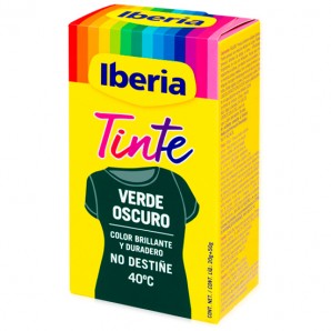 IBERIA TINTE PARA ROPA - VERDE OSCURO - Imagen 1