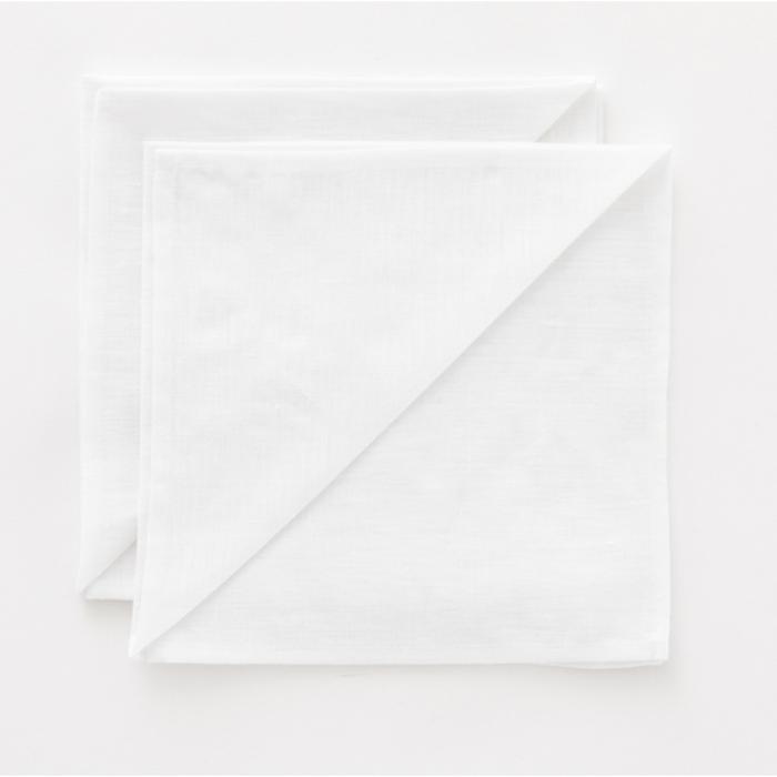 Pack 2 unidades servilletas lino 100% blanco