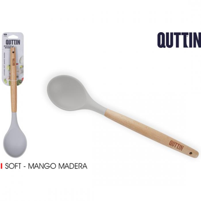 Cuchara soft m/madera quttin