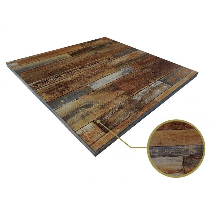 2 Tableros de mesa hd7347, vintage, 80 x 80 cms - 2 unidades