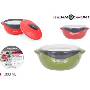 12 Termos alimentos plástico 1000ml thermosport - 12 unidades