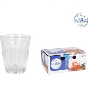 Set 6 vasos transparente 9cl provence