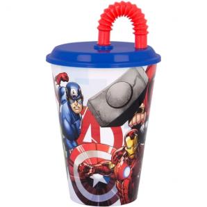 Avengers vaso pajita 430 ml