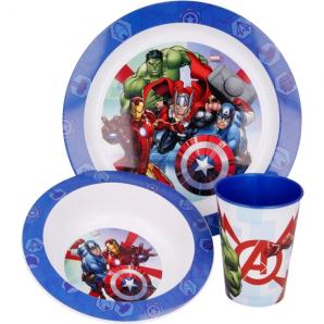 Avengers vajilla 3 piezas microondas