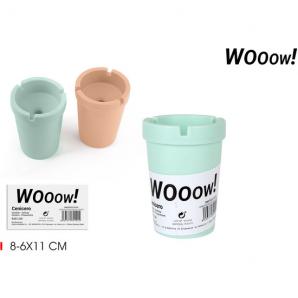 36 Ceniceros agua plastico colores wooow - 36 unidades
