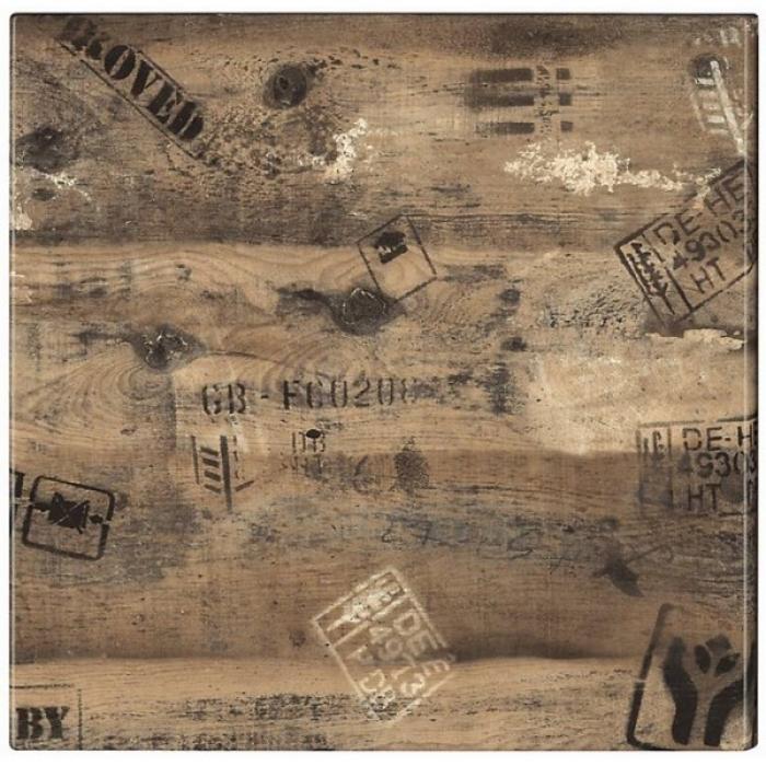 2 Tableros de mesa werzalit-sm, ex works 122, 80 x 80 cms* - 2 unidades
