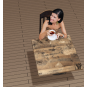 2 Tableros de mesa werzalit-sm, ex works 122, 80 x 80 cms* - 2 unidades