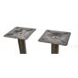 2 Bases de mesa soho, alta, rectangular, negra, base de 70 x 40 cms, altura 110 cms - 2 unidades