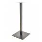2 Bases de mesa beverly, alta, tubo cuadrado, negra, base de 45 x 45 cms, altura 110 cms - 2 unidades