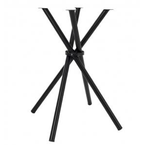 2 Bases de mesa cleo, metal, negro, base de 49 x 49 cms, altura 75 cms - 2 unidades