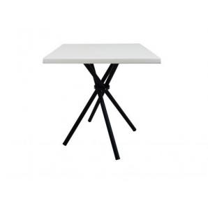 2 Bases de mesa cleo, metal, negro, base de 49 x 49 cms, altura 75 cms - 2 unidades