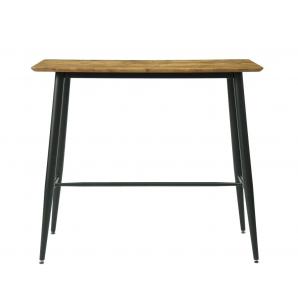 Mesa nitra, alta, metal, tapa dm 6064 vintage, 120 x 60 cms