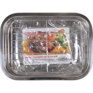 Bandeja rectangular honda c/grill 27,5x20cm privilege