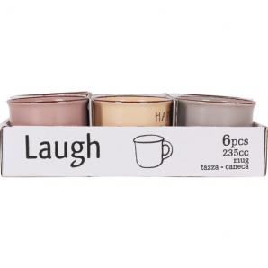 6 Mugs 235cc laugh - 6 unidades