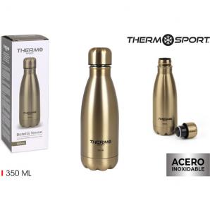 Botella termo acero  dorada 350ml thermosp