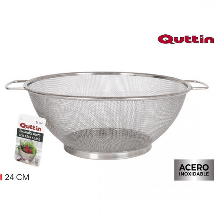 Escurridor acero 24cm 2 asas-quttin