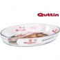 FUENTE VIDRIO OVAL 39X27CM QUTTIN - Imagen 1