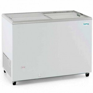 Arcón Congelador Pequeño, 1 Metro Ancho, 256 Litros, Puerta Cristal Corredera INFRICO HF300TCGHC