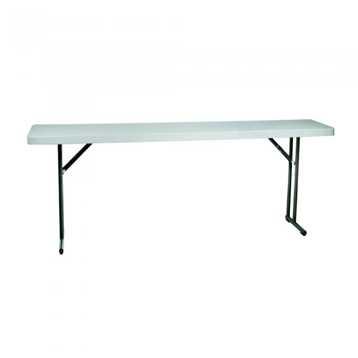 GARBAR BACH Mesa Rectangular Plegable Interior, Exterior 180x45 Gris