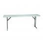 GARBAR BACH Mesa Rectangular Plegable Interior, Exterior 180x45 Gris