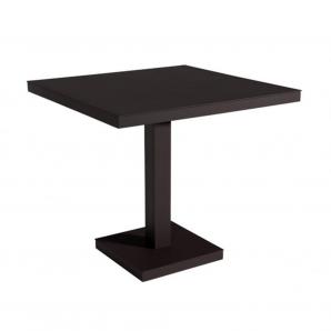 RESOL BARCINO Mesa Cuadrada Interior, Exterior 90x90 Negro