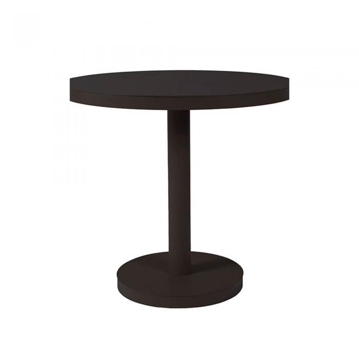 RESOL BARCINO Mesa Redonda Interior, Exterior Ø60 Negro