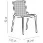 2 RESOL BEEKAT Silla Interior, Exterior  Blanco - 2 unidades