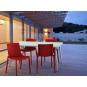 2 RESOL BEEKAT Silla Interior, Exterior  Blanco - 2 unidades