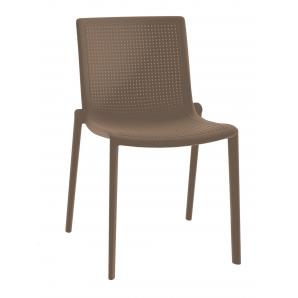 2 RESOL BEEKAT Silla Interior, Exterior  Chocolate - 2 unidades