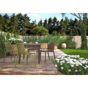 2 RESOL BEEKAT Silla Interior, Exterior  Chocolate - 2 unidades