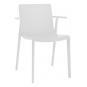 2 RESOL BEEKAT Silla Con Brazos Interior, Exterior  Blanco - 2 unidades
