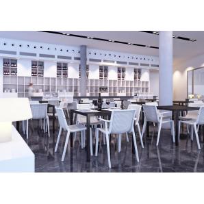 2 RESOL BEEKAT Silla Con Brazos Interior, Exterior  Blanco - 2 unidades