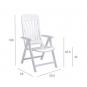 4 GARBAR BLANES Silla Con Brazos Multiposiciones Exterior Antracita - 4 unidades