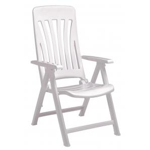 4 GARBAR BLANES Silla Con Brazos Multiposiciones Exterior Blanco - 4 unidades