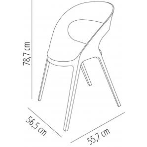 2 RESOL CARLA Silla Interior, Exterior  Arena - 2 unidades